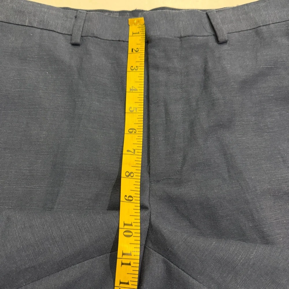 CUBAVERA Navy Blue Linen-blend Dress Pants Size 32x32 Trousers Business Office